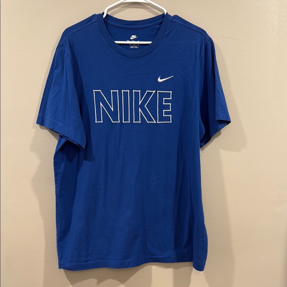 Nike Blue Short Sleeve Tees Athletic Wear